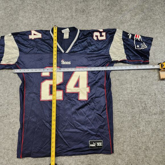 VTG Ty Law New England Patriots Puma Mens XL NFL Football Jersey USA Made - Picture 12 of 13